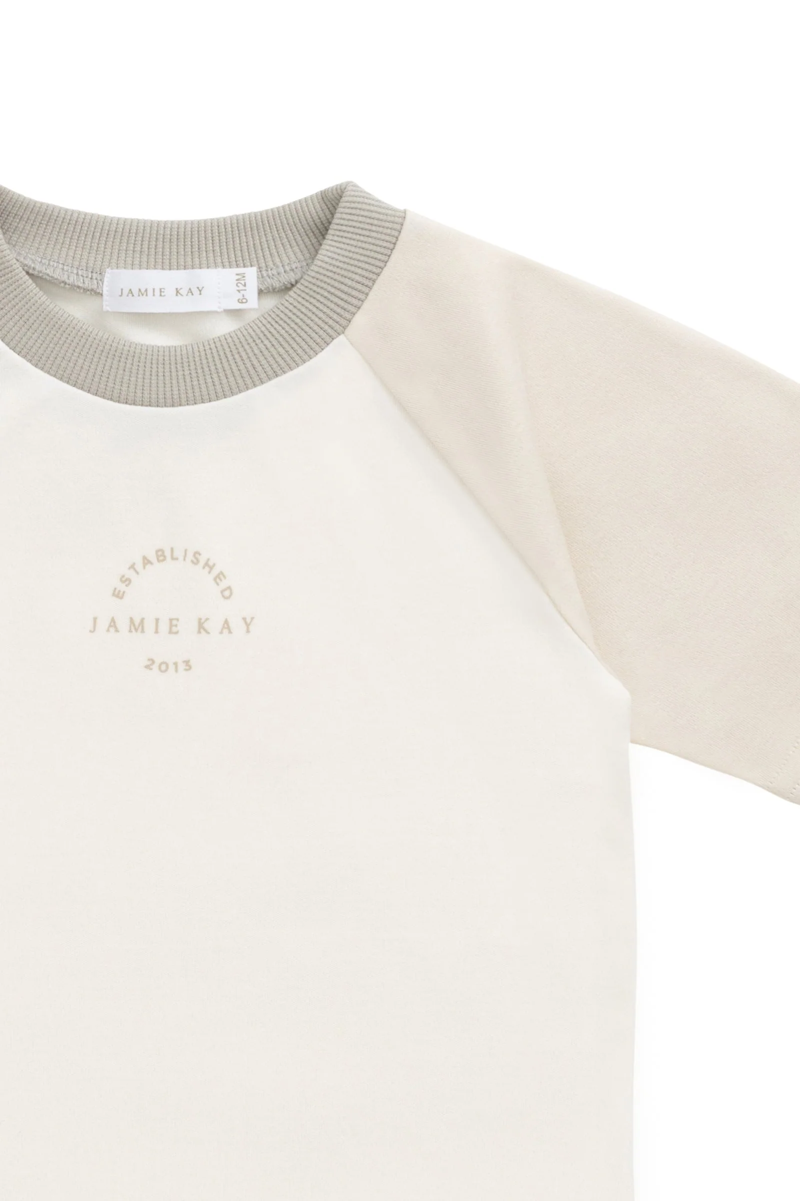 Pima Cotton Dax Tee - Cloud/Oat JK Established - Image 5
