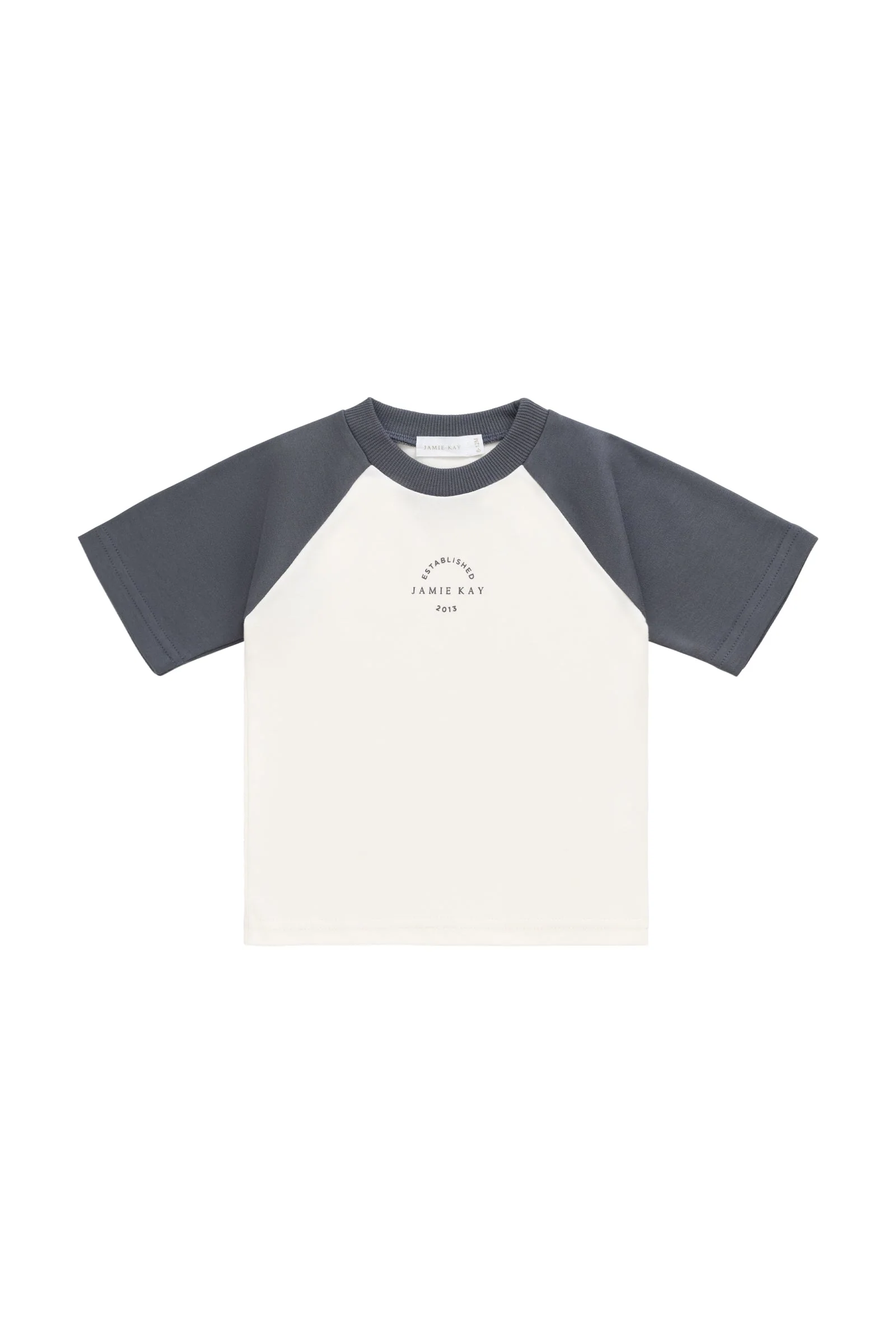 Pima Cotton Dax Tee - Tofu/Atlantic JK Established - Image 2
