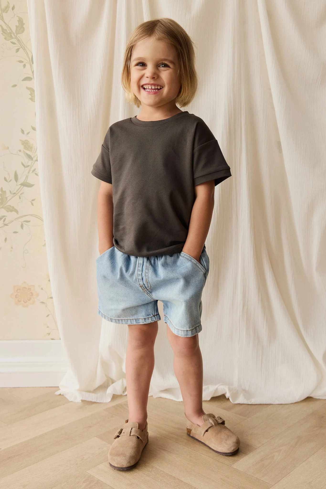 Pima Cotton Eddie Tee - Bistre - Image 3