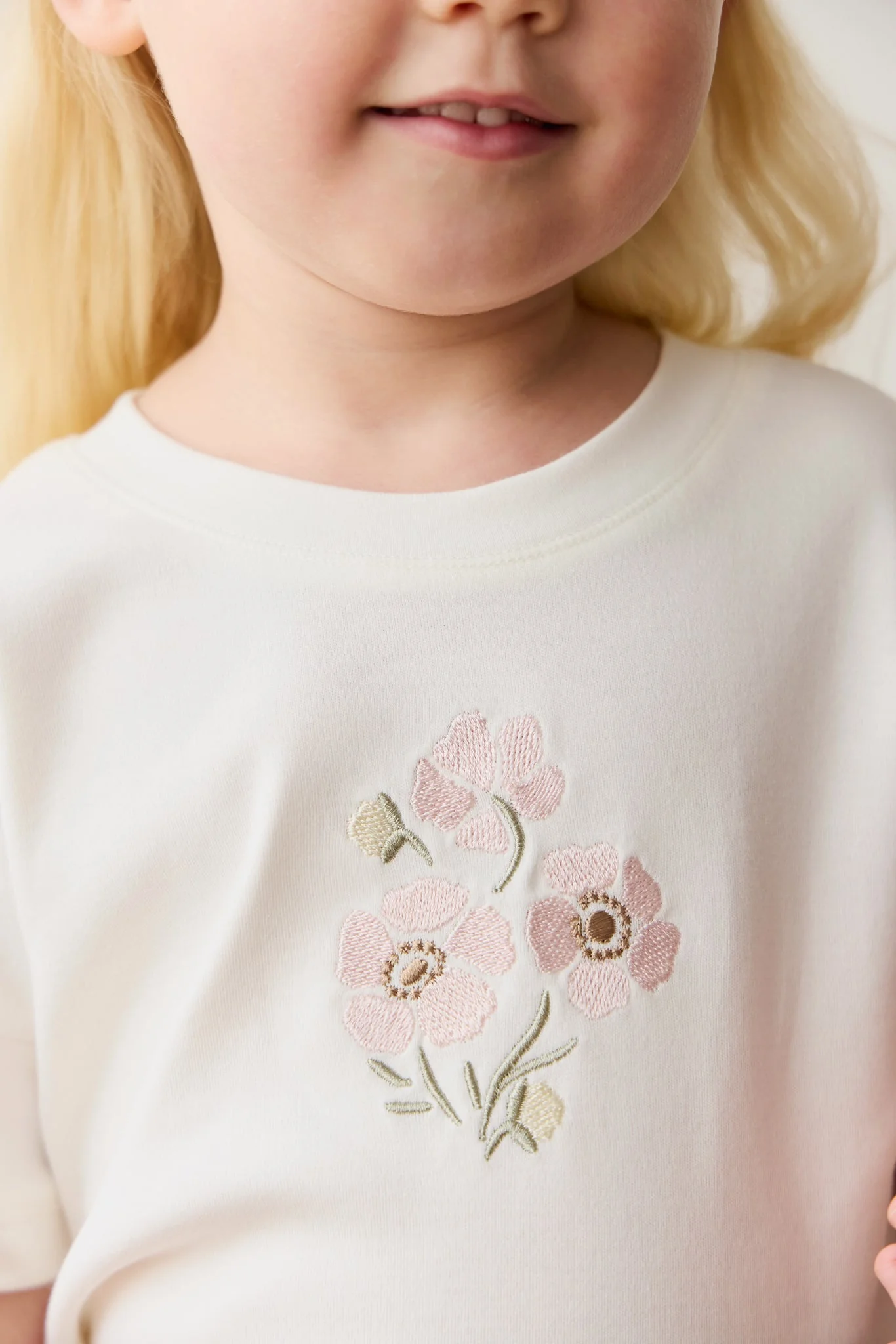 Pima Cotton Mimi Top - Parchment Penelope Rose Quartz - Image 2