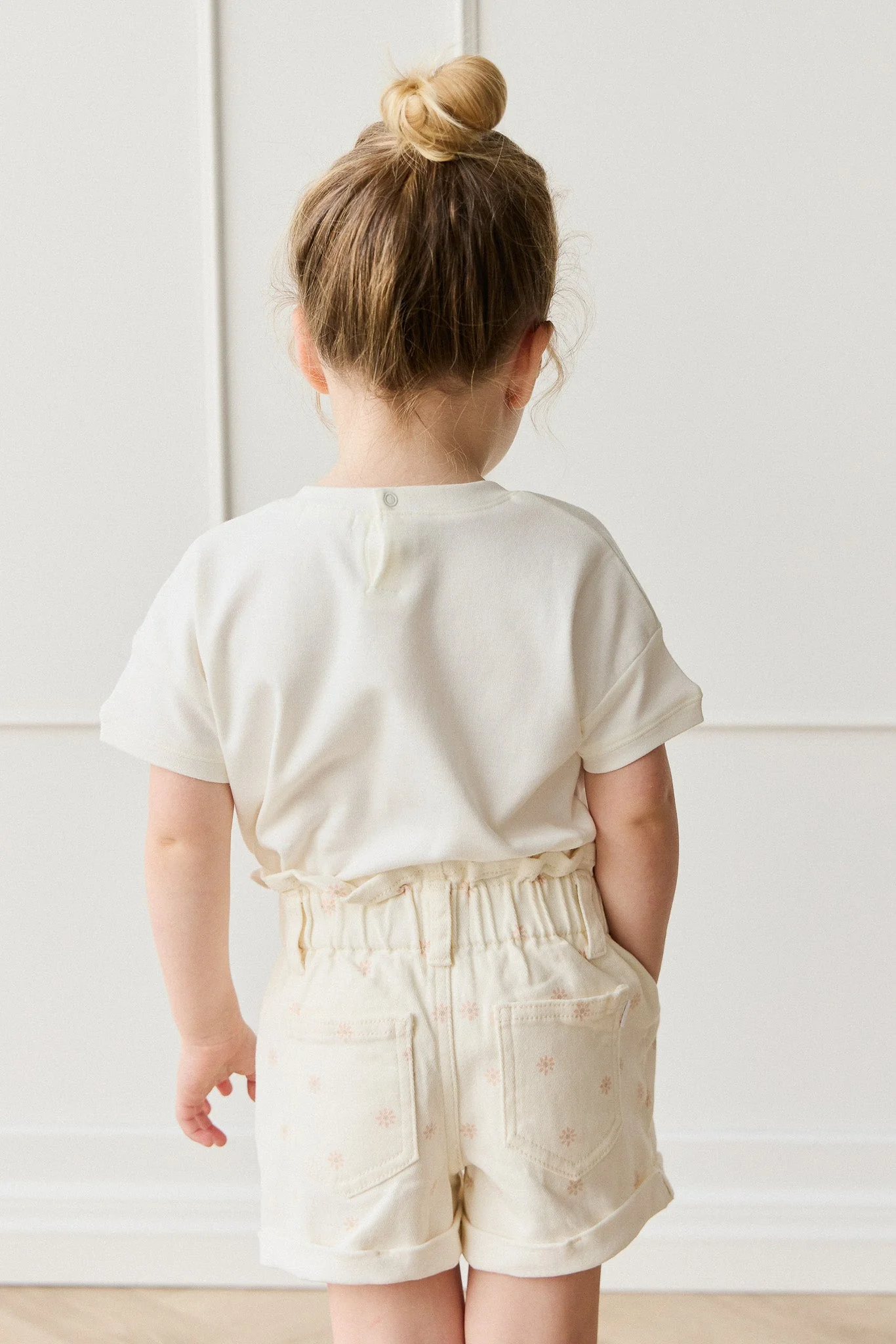 Pima Cotton Mimi Top - Parchment Petite Cerise - Image 4