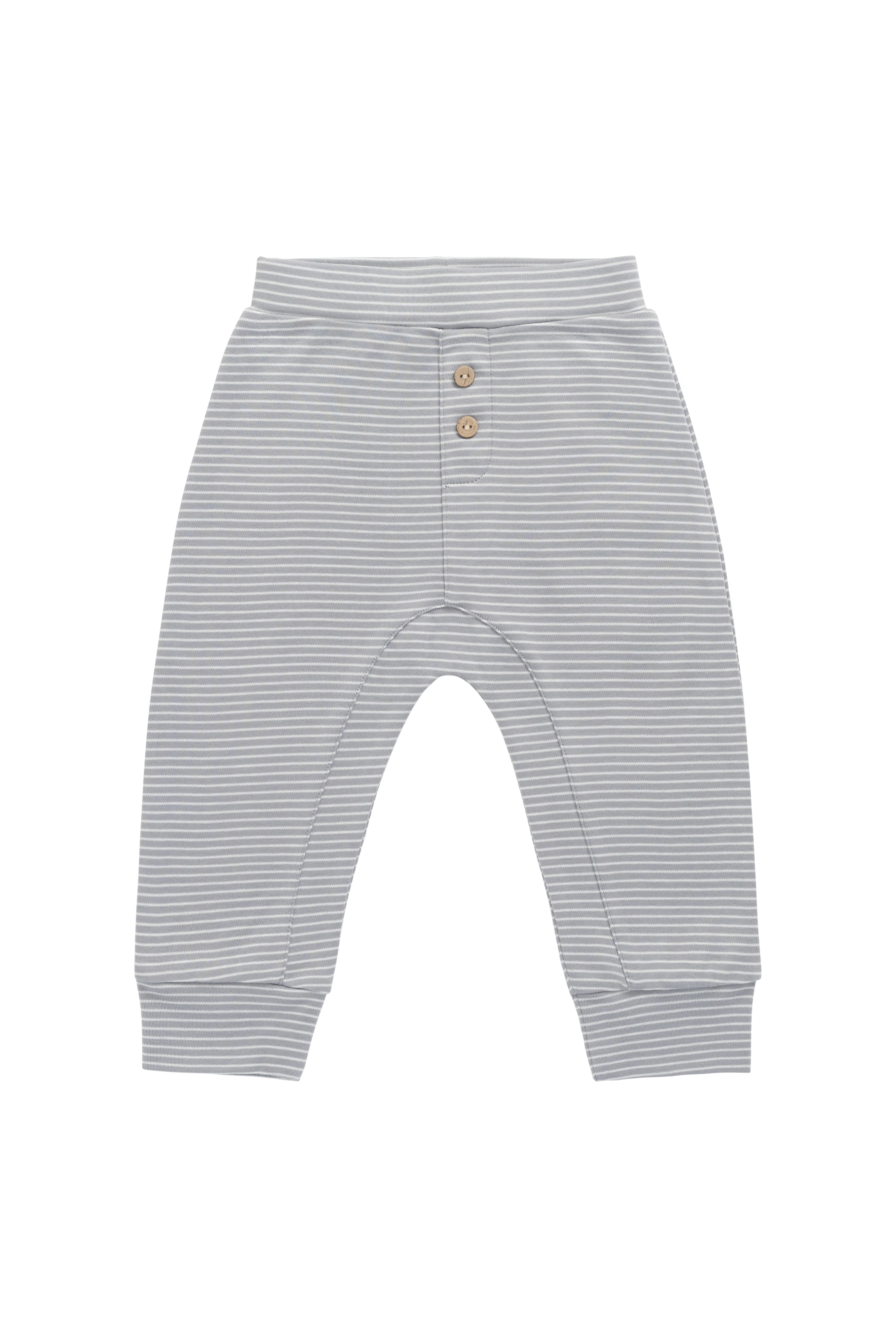 Pima Cotton Wesley Pant - Fine Stripe Missouri/Parchment - Image 2
