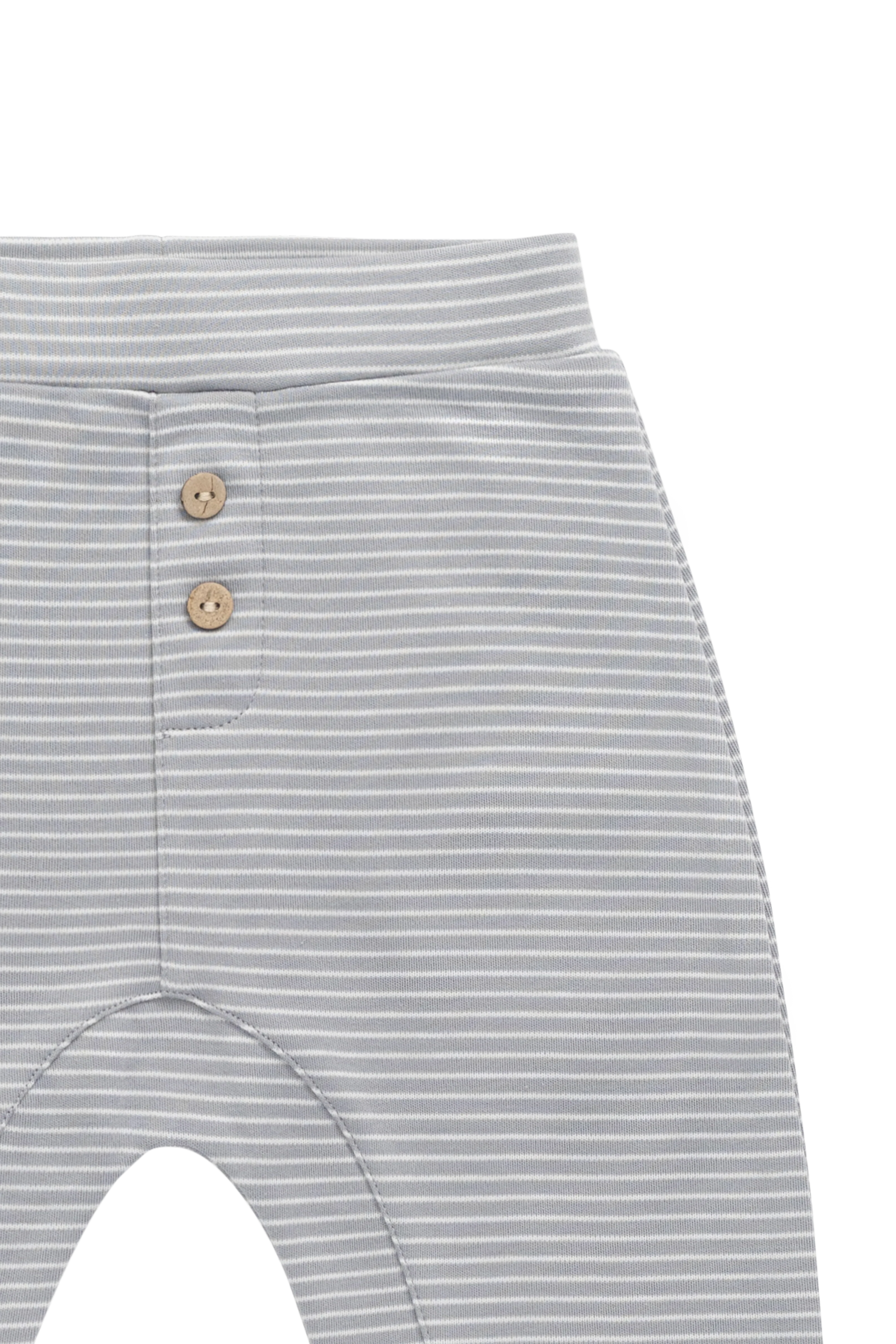 Pima Cotton Wesley Pant - Fine Stripe Missouri/Parchment - Image 4