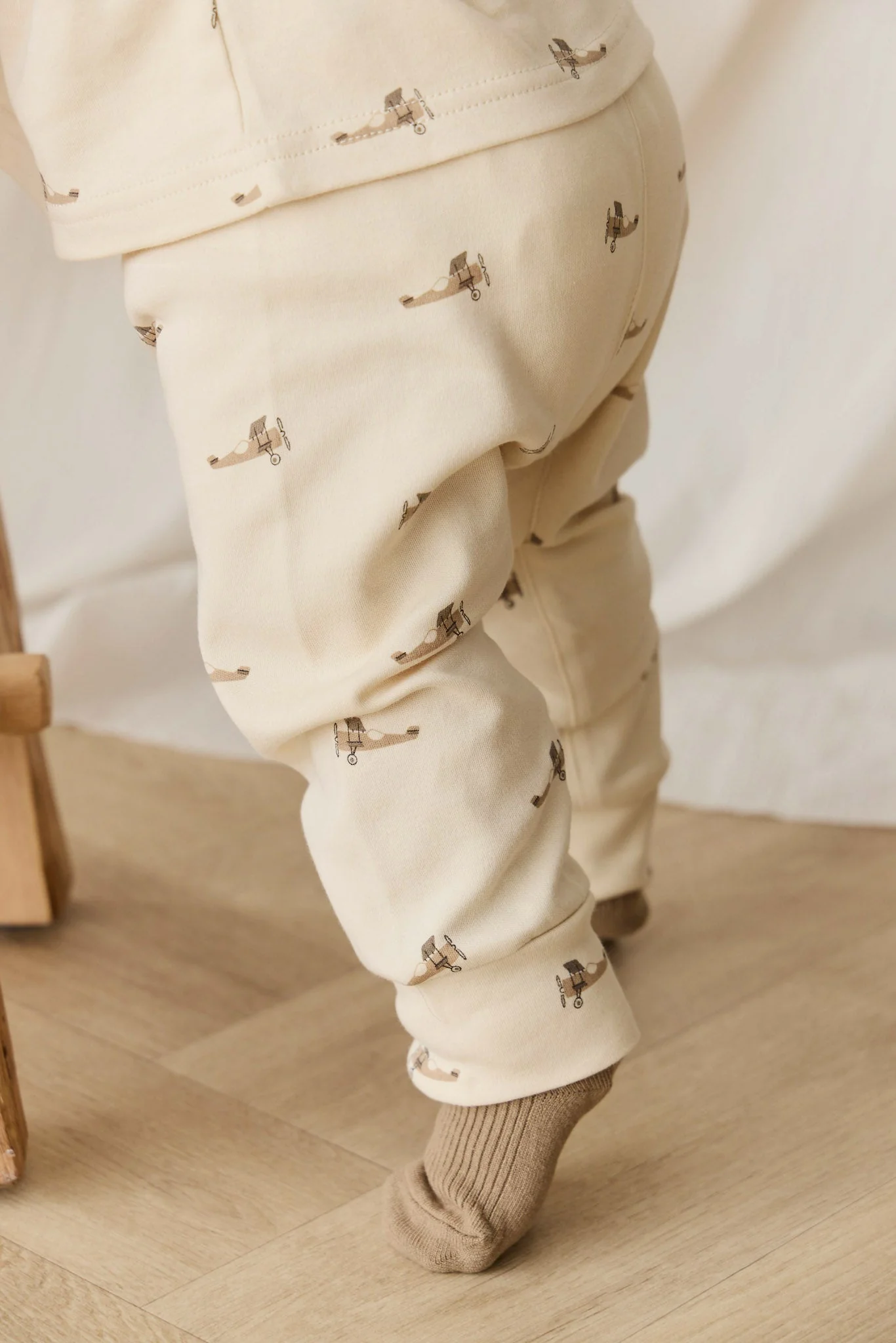 Pima Cotton Wesley Pant - Fly High Vanilla Cream - Image 3