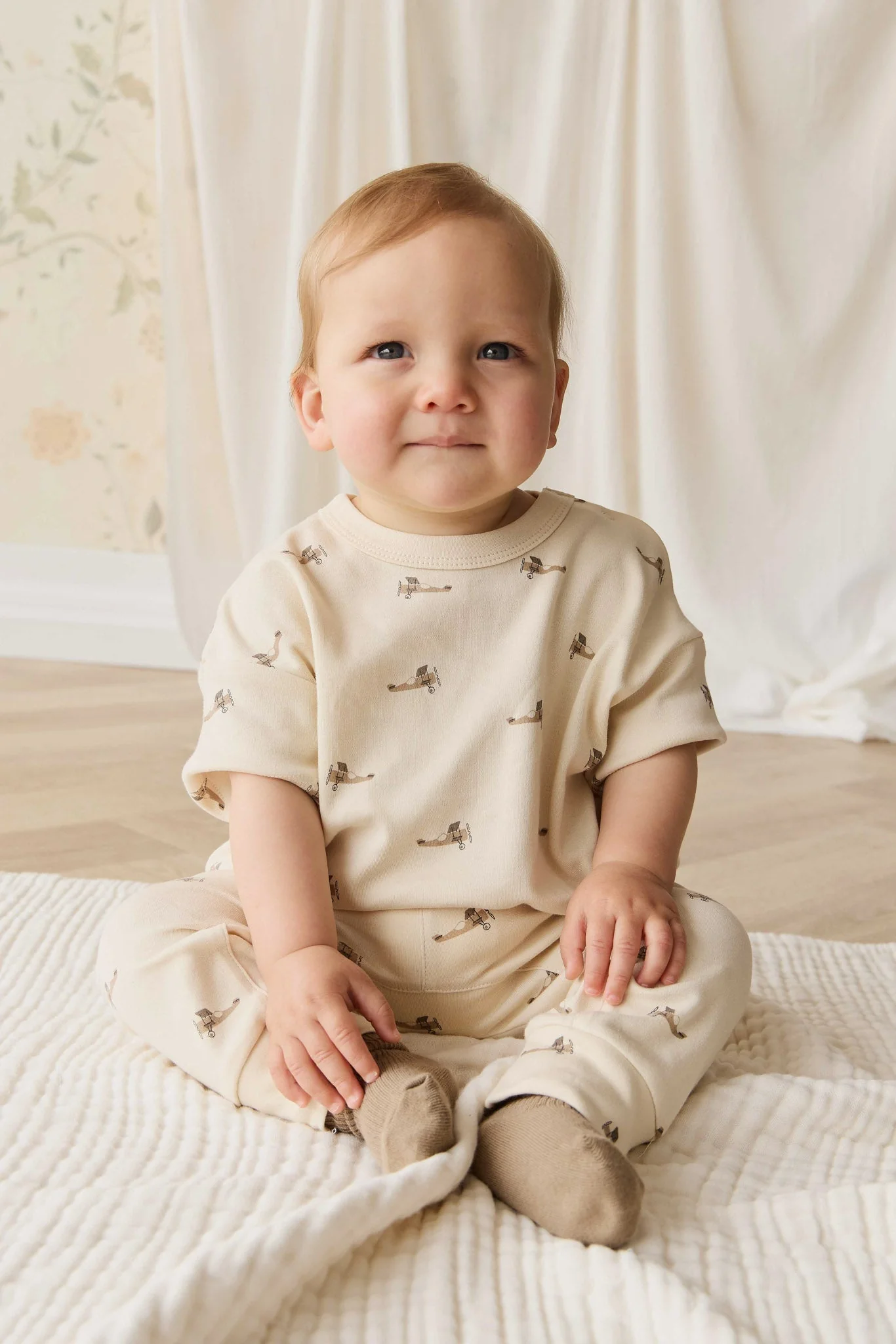Pima Cotton Wesley Pant - Fly High Vanilla Cream - Image 4