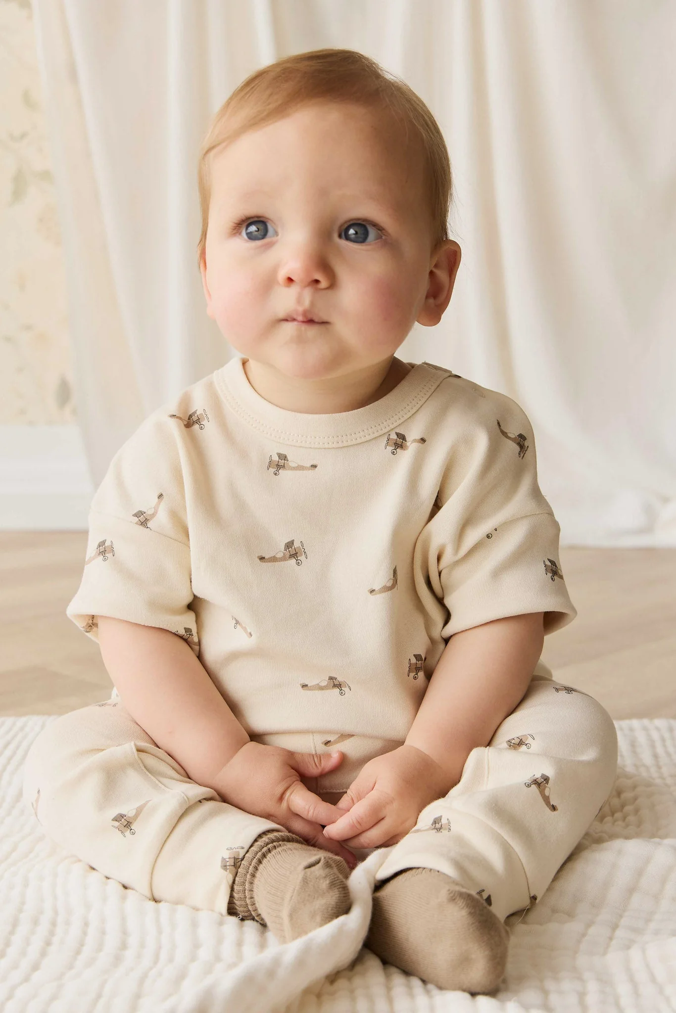 Pima Cotton Wesley Pant - Fly High Vanilla Cream - Image 5