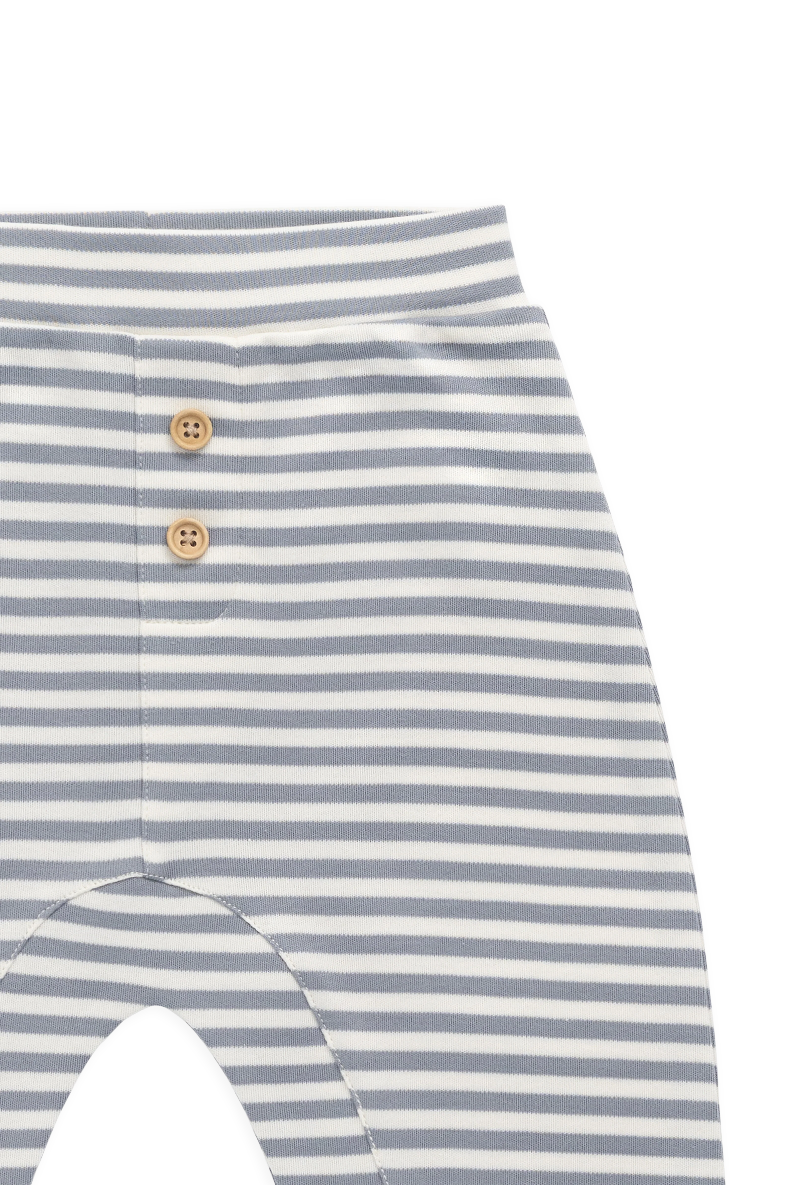 Pima Cotton Wesley Pant-Narrow Stripe Dawn / Cloud - Image 2