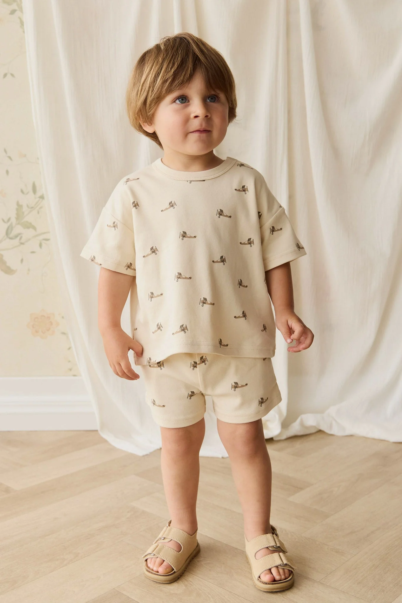 Pima Cotton Wesley Short - Fly High Vanilla Cream - Image 3