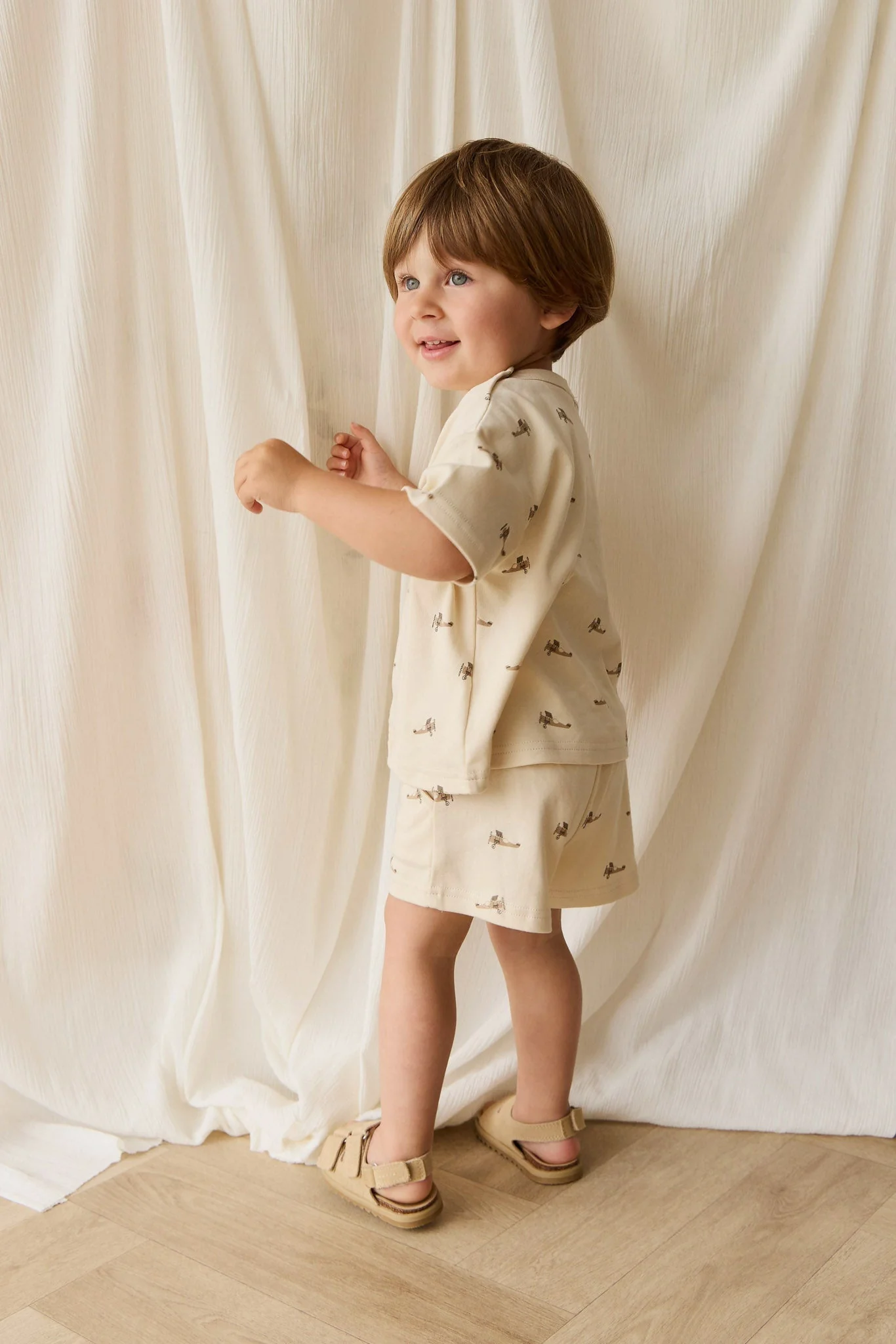 Pima Cotton Wesley Short - Fly High Vanilla Cream - Image 5