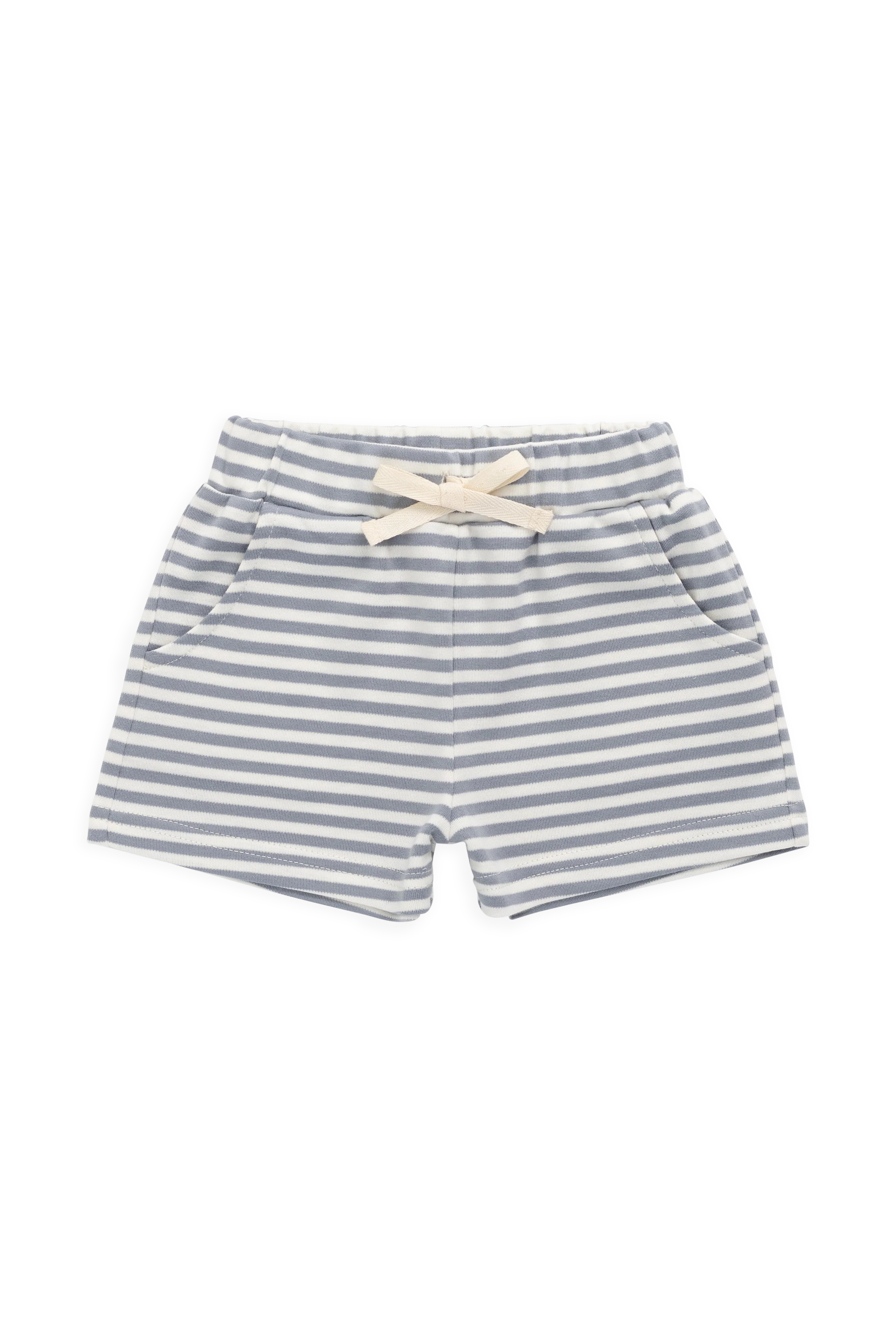 Pima Cotton Wesley Short-Narrow Stripe Dawn / Cloud - Image 2