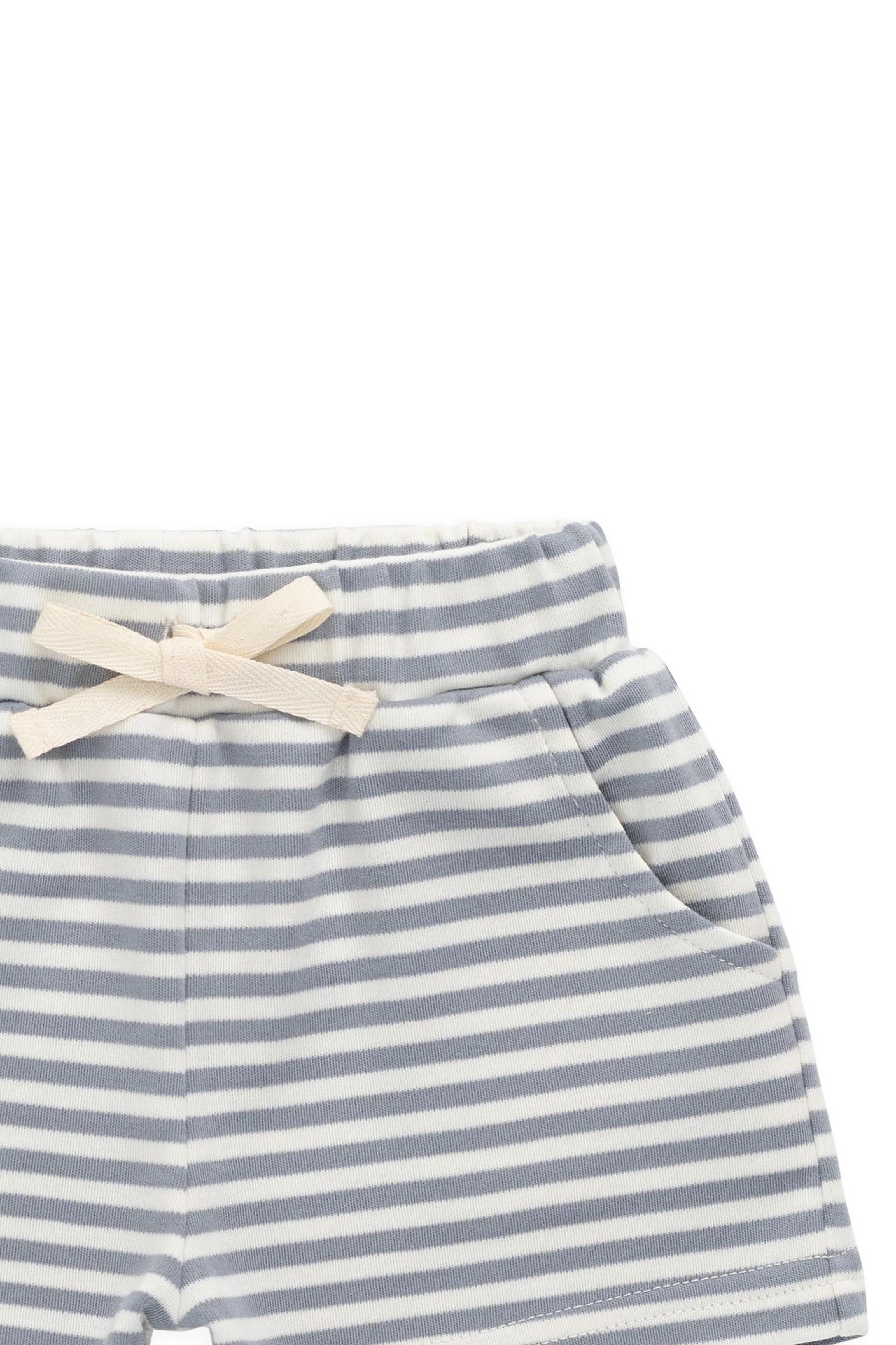 Pima Cotton Wesley Short-Narrow Stripe Dawn / Cloud - Image 4