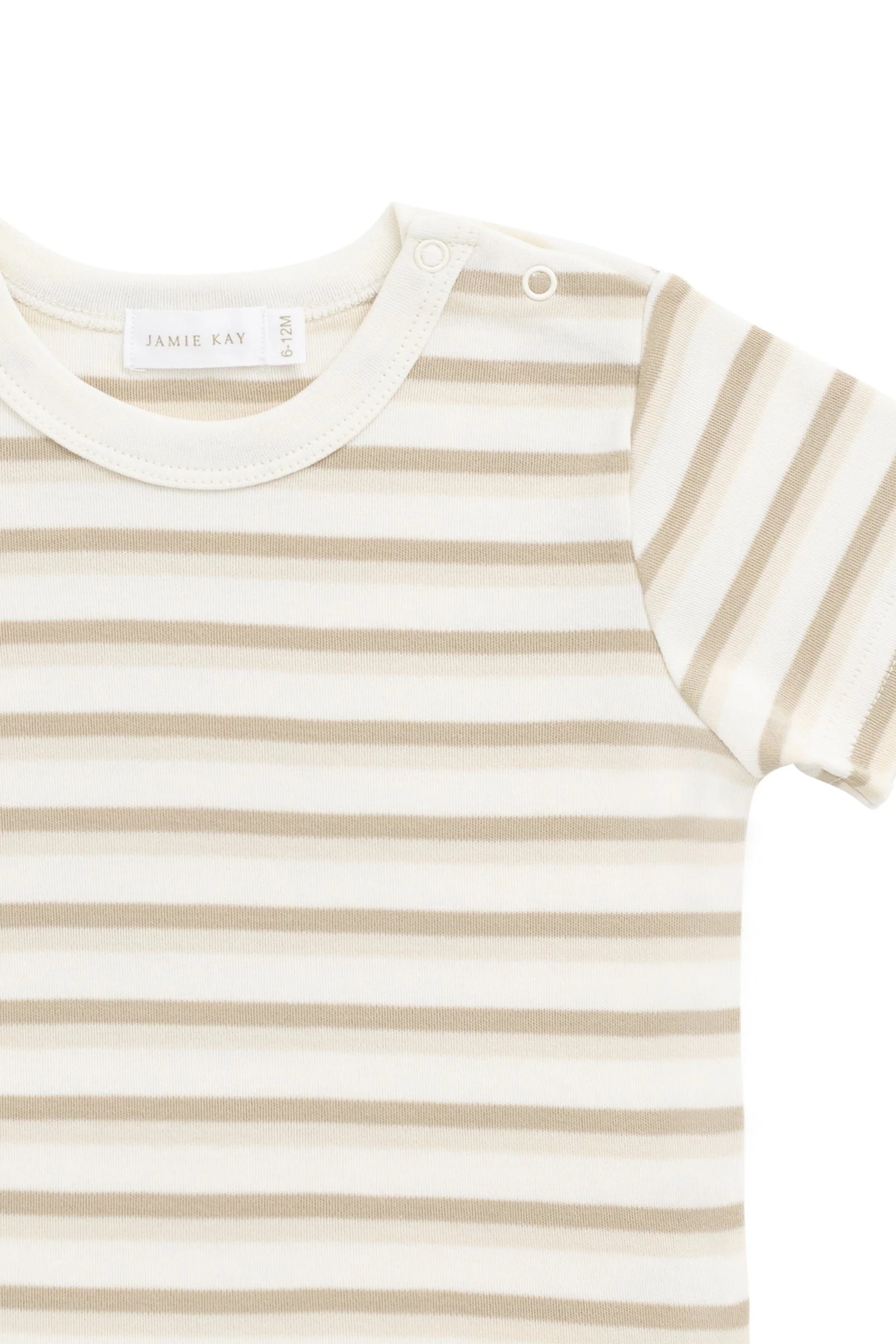 Pima Cotton Willem Tee - Sundrenched Stripe - Image 4