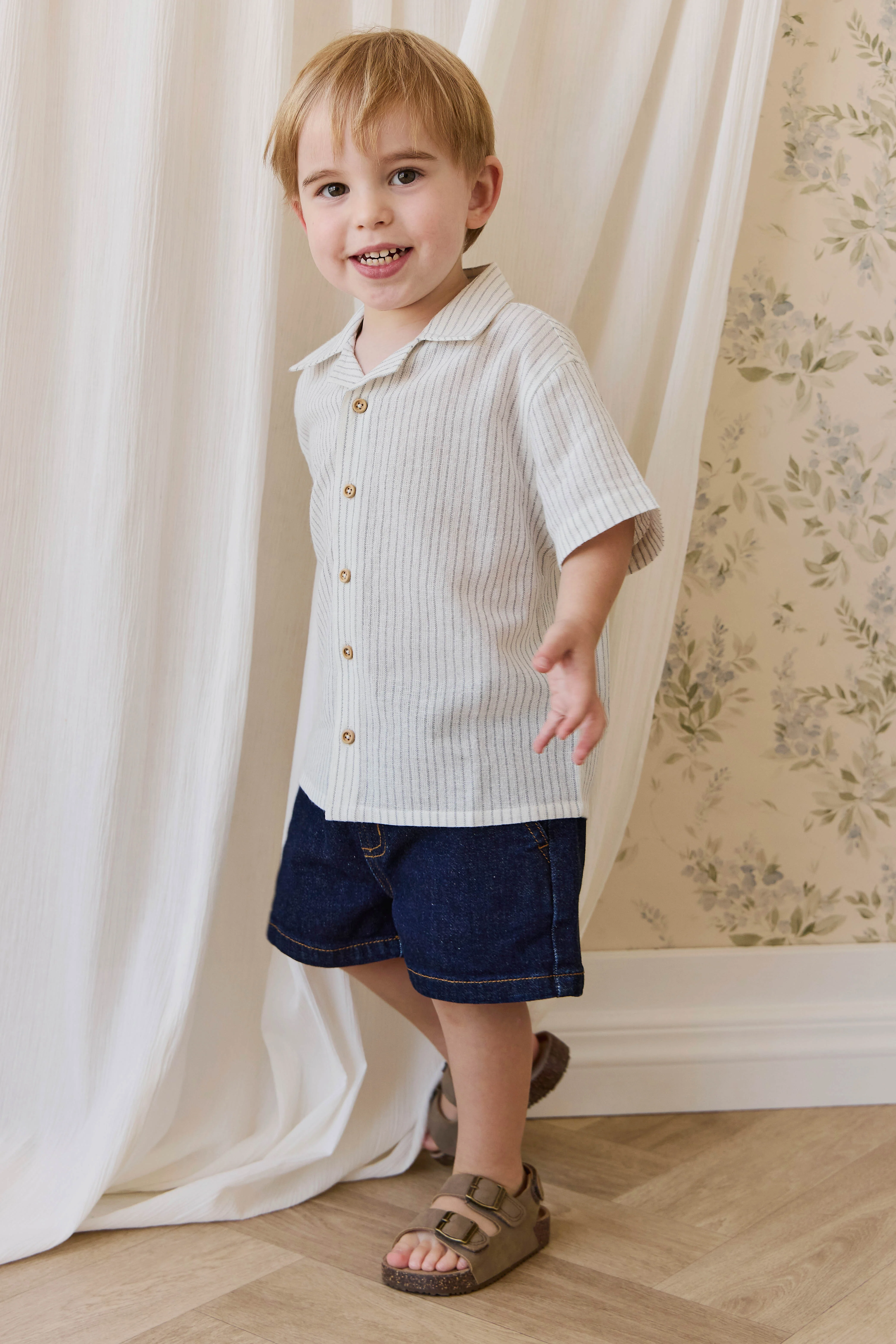 Reid Denim Short-Mid Indigo Denim - Image 2