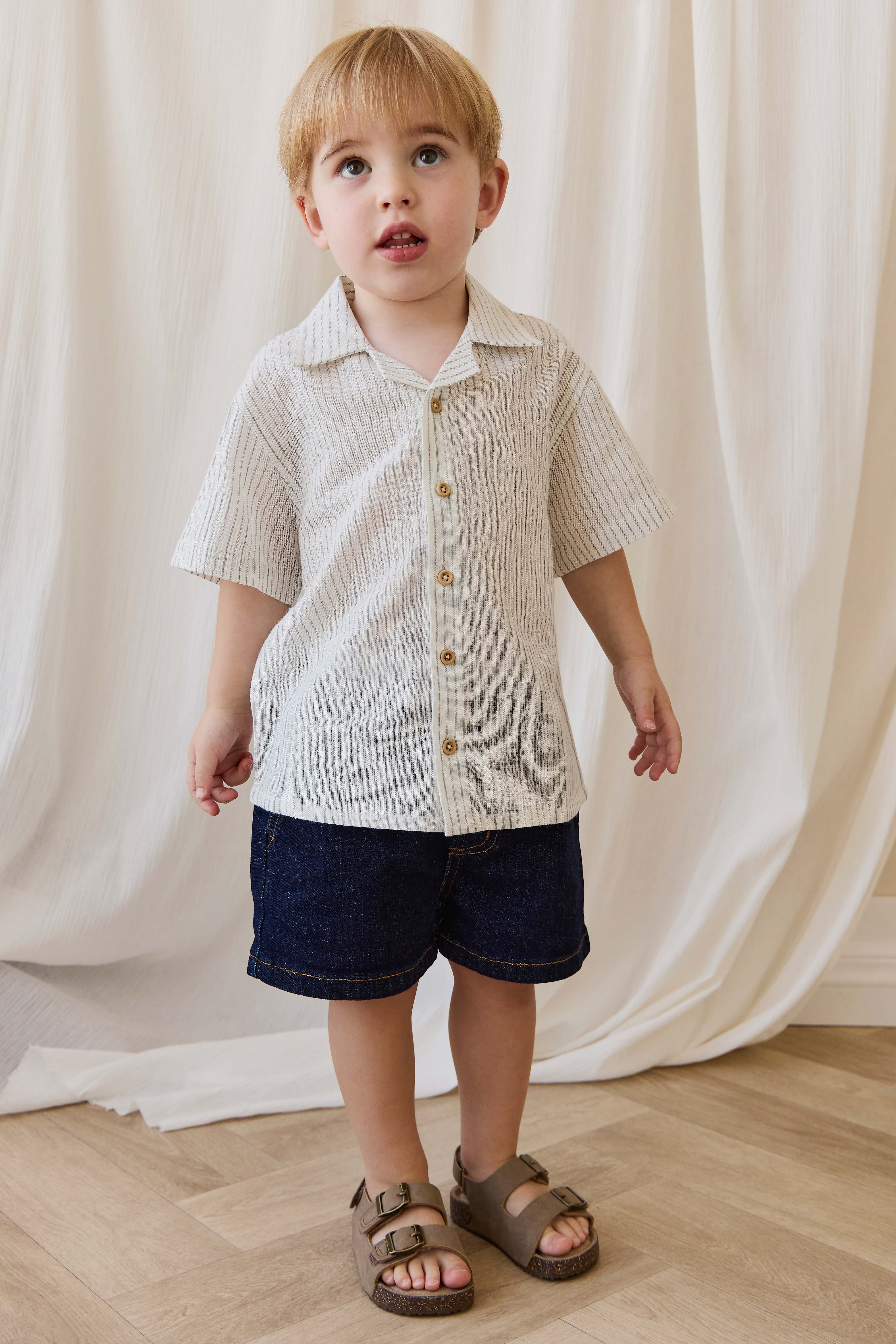 Reid Denim Short-Mid Indigo Denim - Image 3