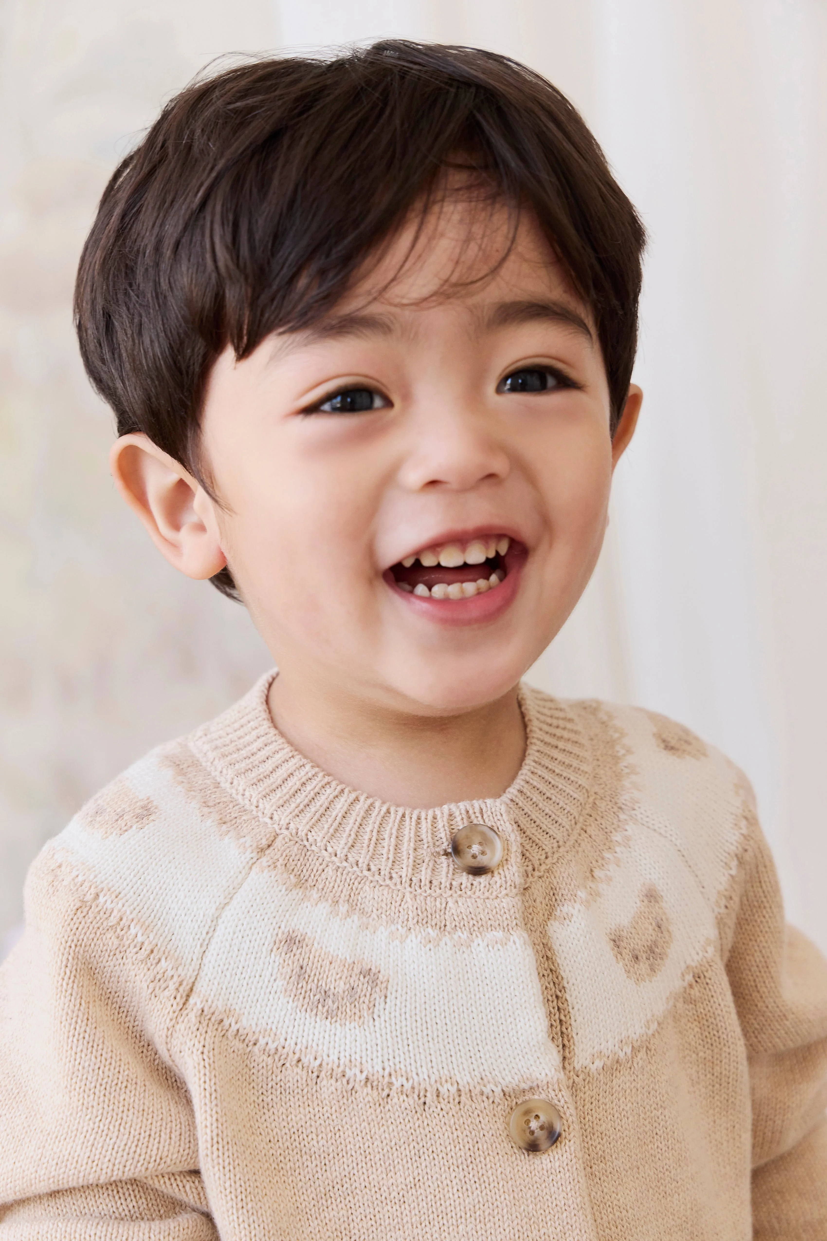Riley Cardigan - Riley Jacquard - Wheaten Marle - Image 3