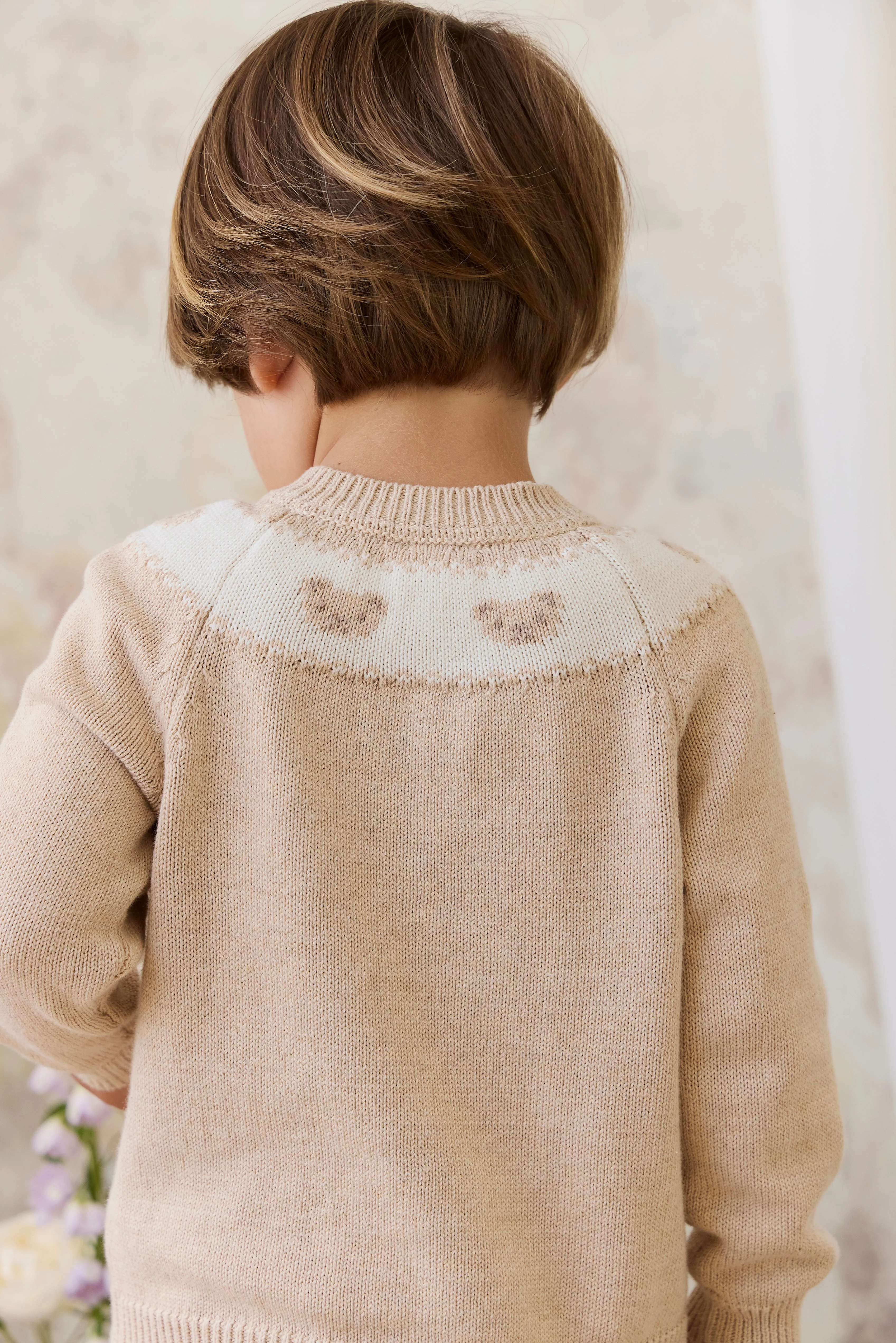 Riley Cardigan - Riley Jacquard - Wheaten Marle - Image 5
