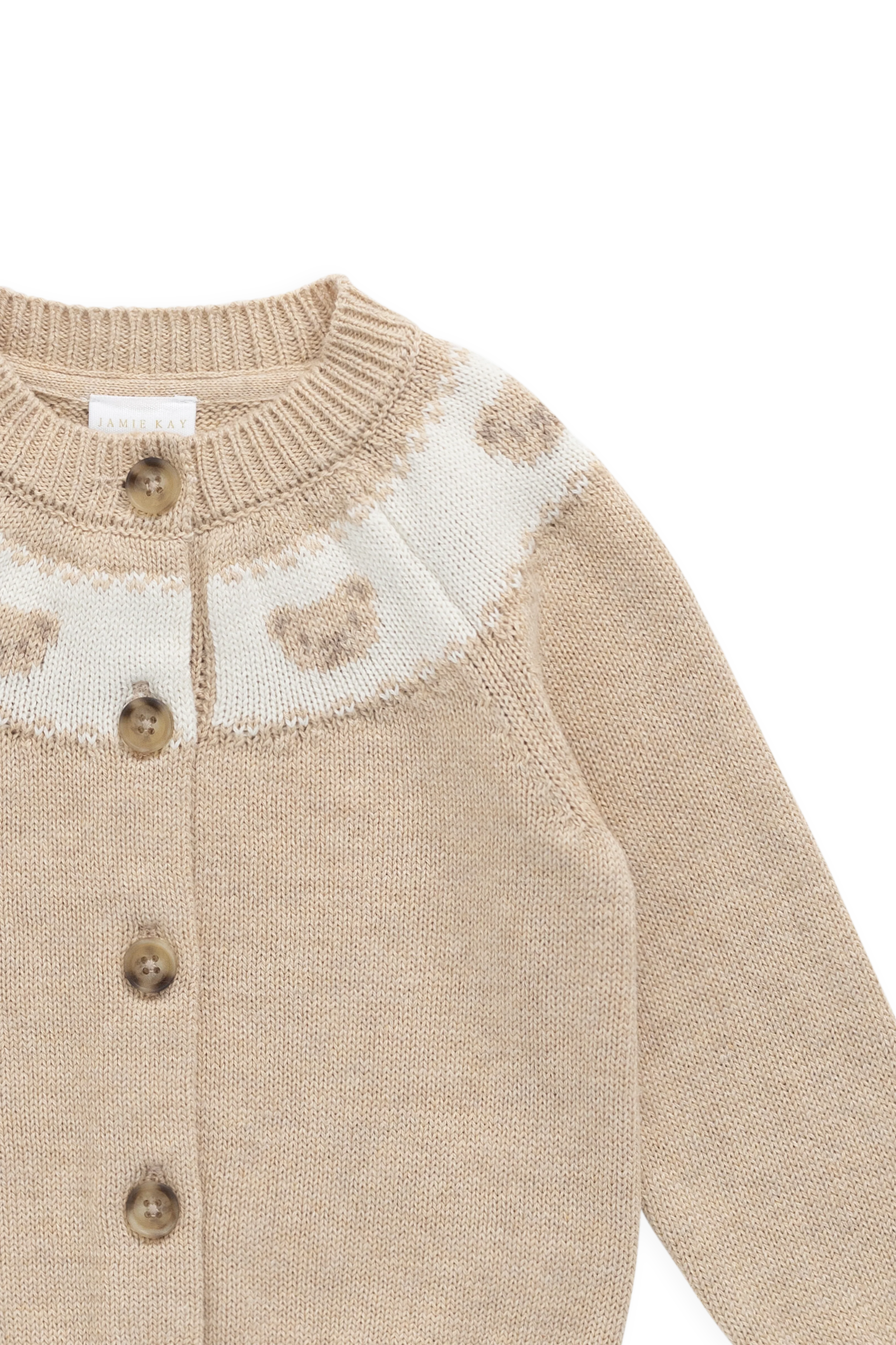 Riley Cardigan - Riley Jacquard - Wheaten Marle - Image 6