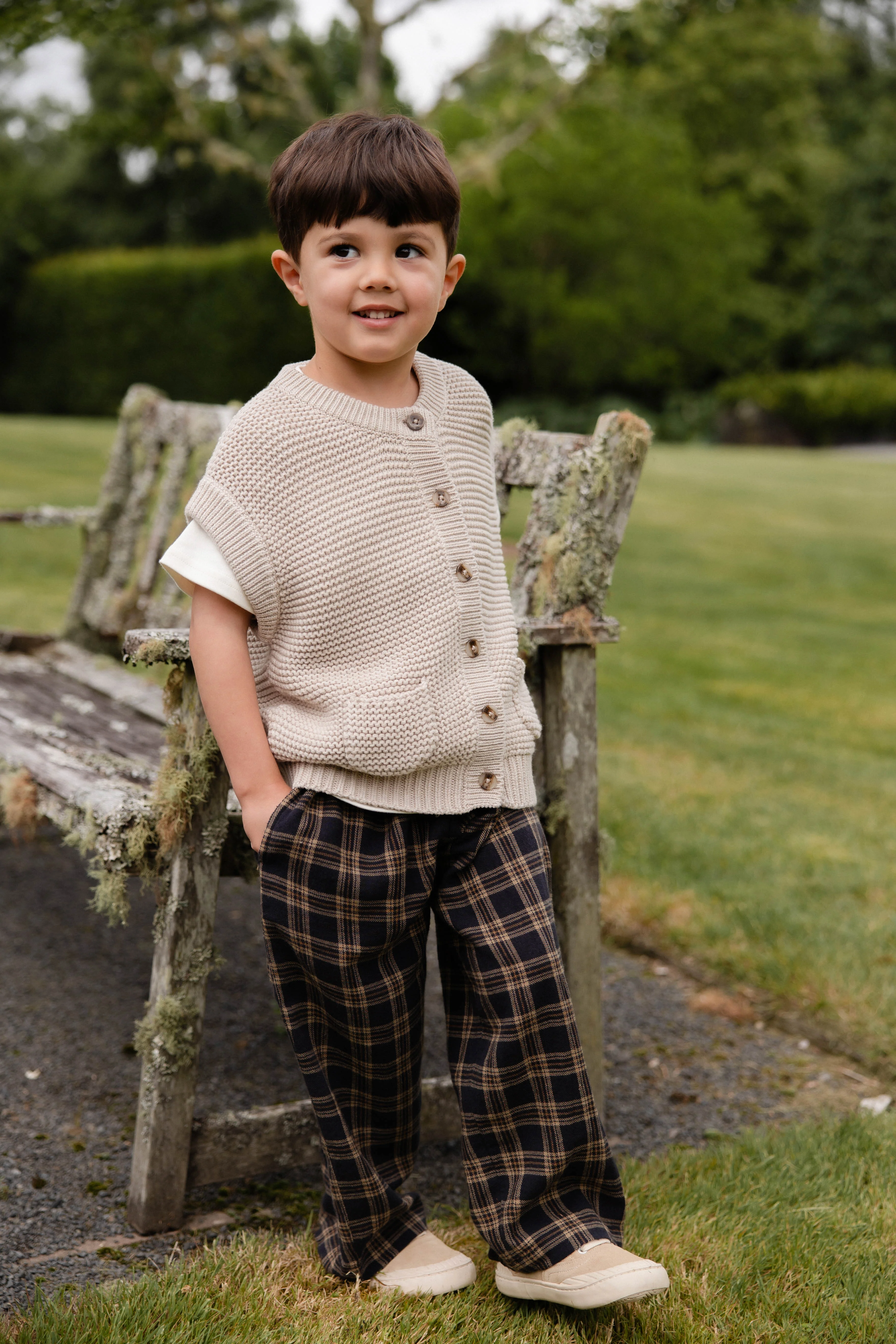 Rome Knit Vest-Oat - Image 3