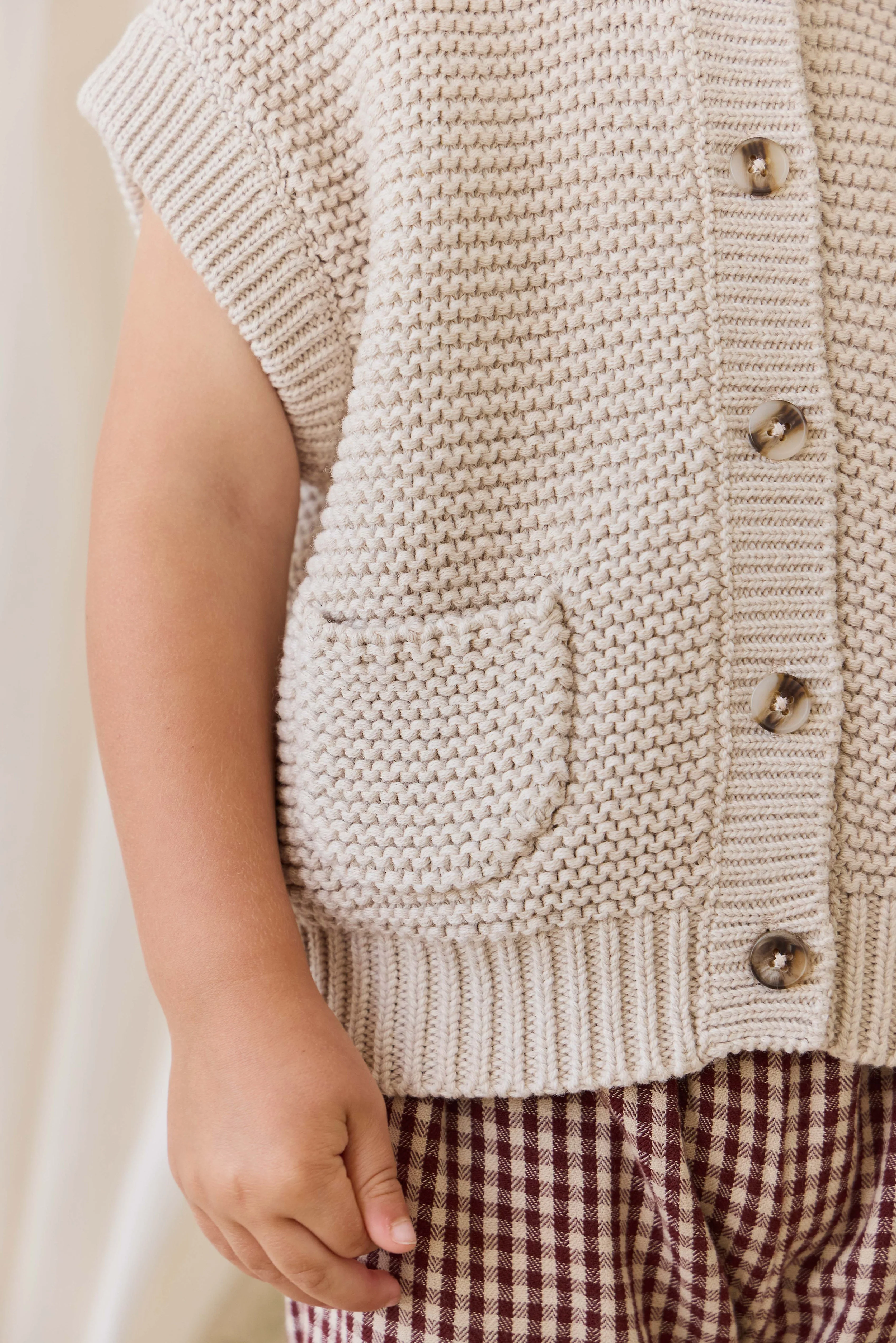 Rome Knit Vest-Oat - Image 6