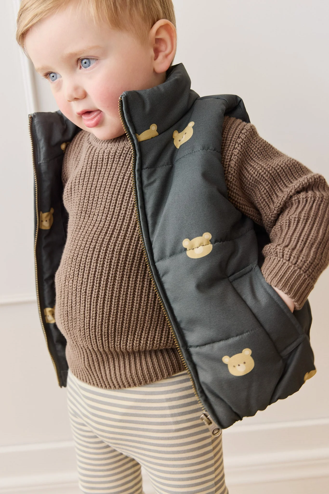 Rudi Puffer Vest - Bobbie Bears Shadow - Image 3