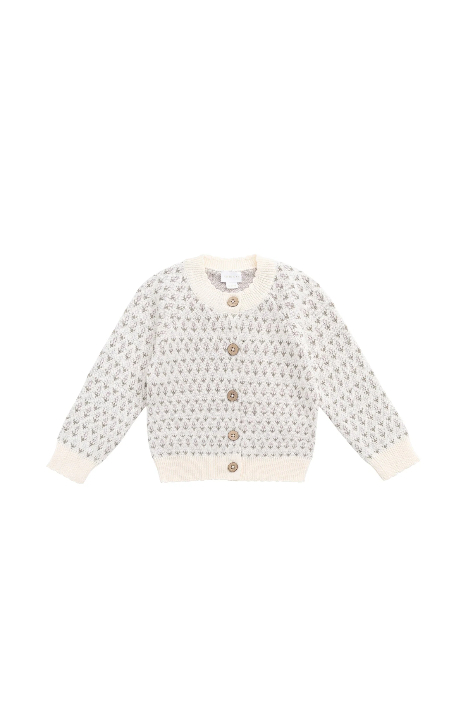 Savannah Jacquard Cardigan - Sheer Pink - Image 2