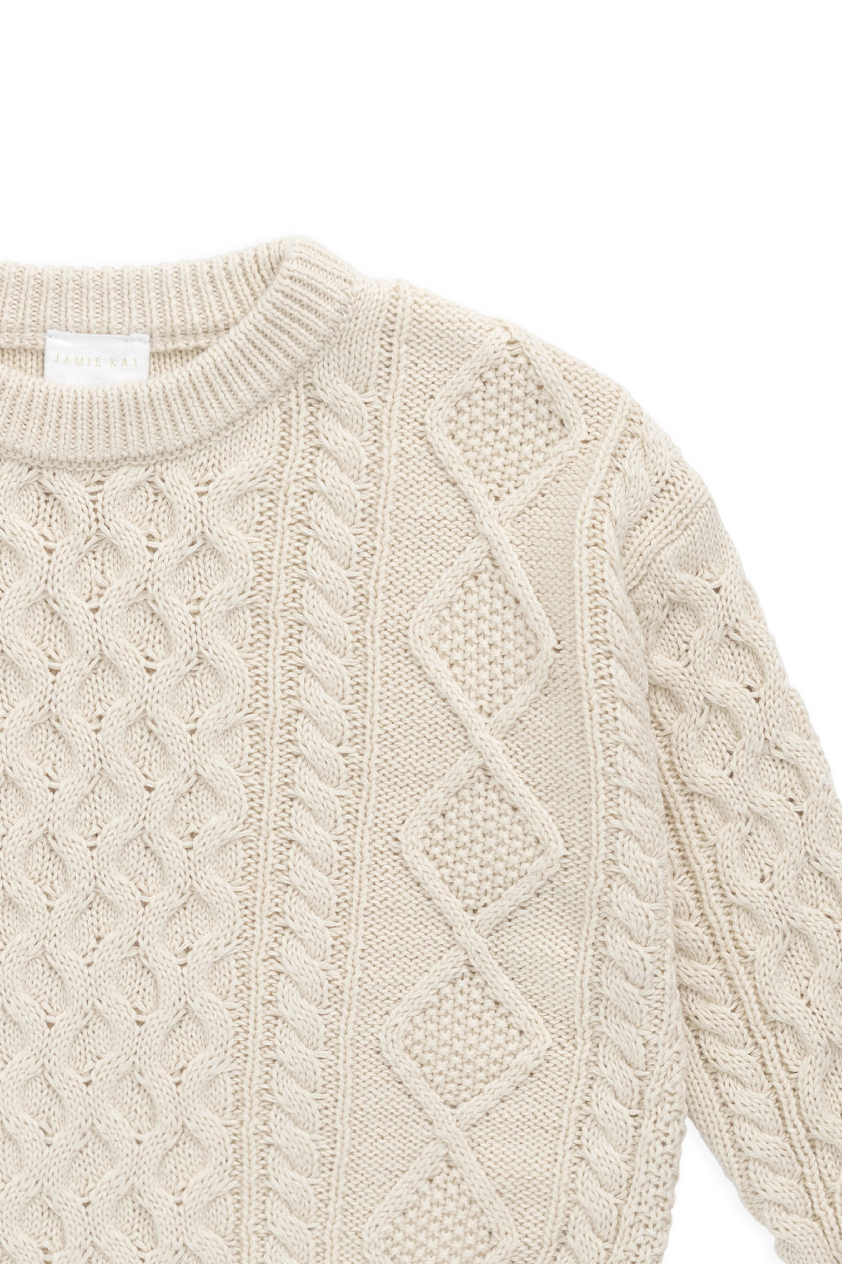 Sawyer Knit Jumper - Vanilla - Image 11