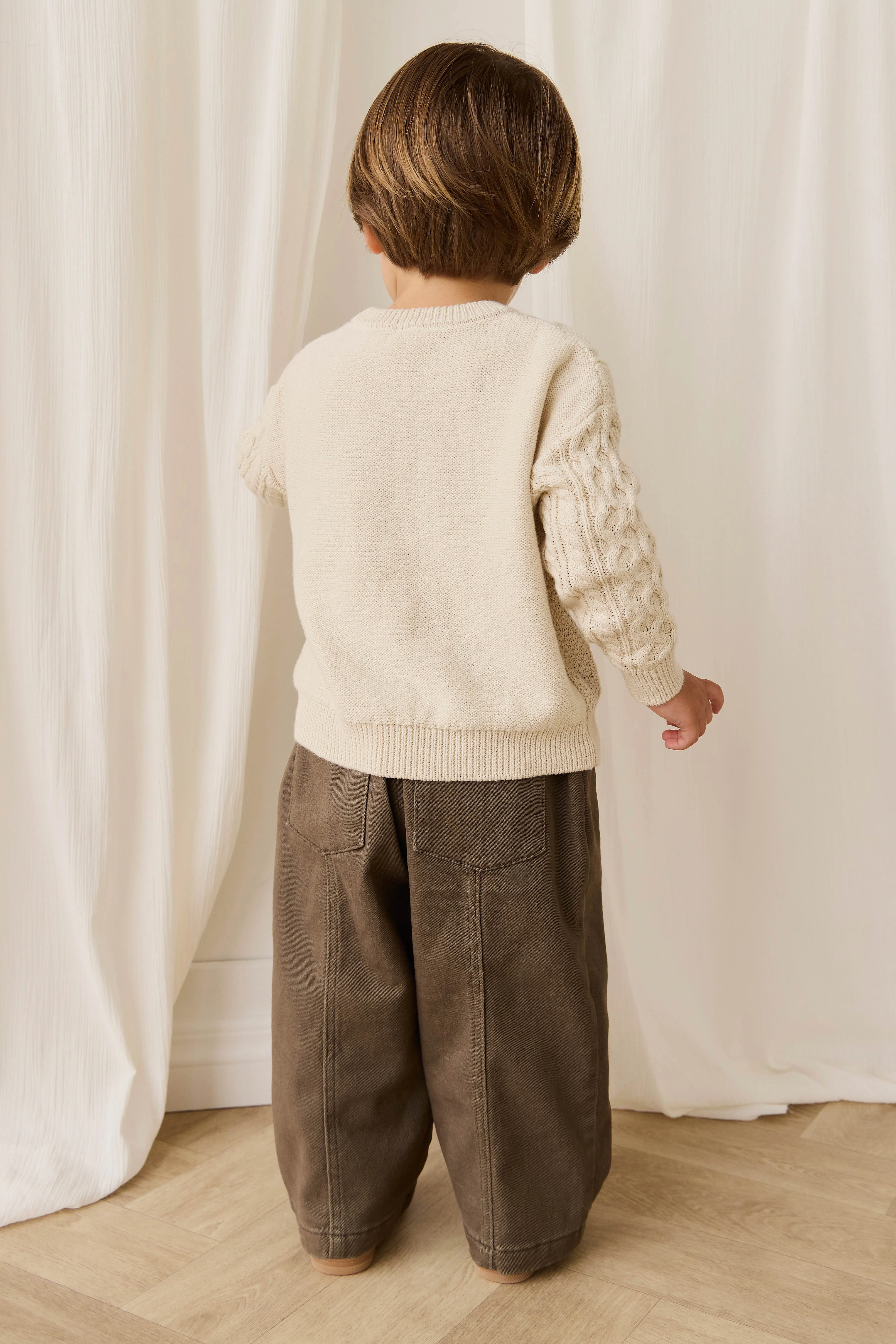 Sawyer Knit Jumper - Vanilla - Image 3