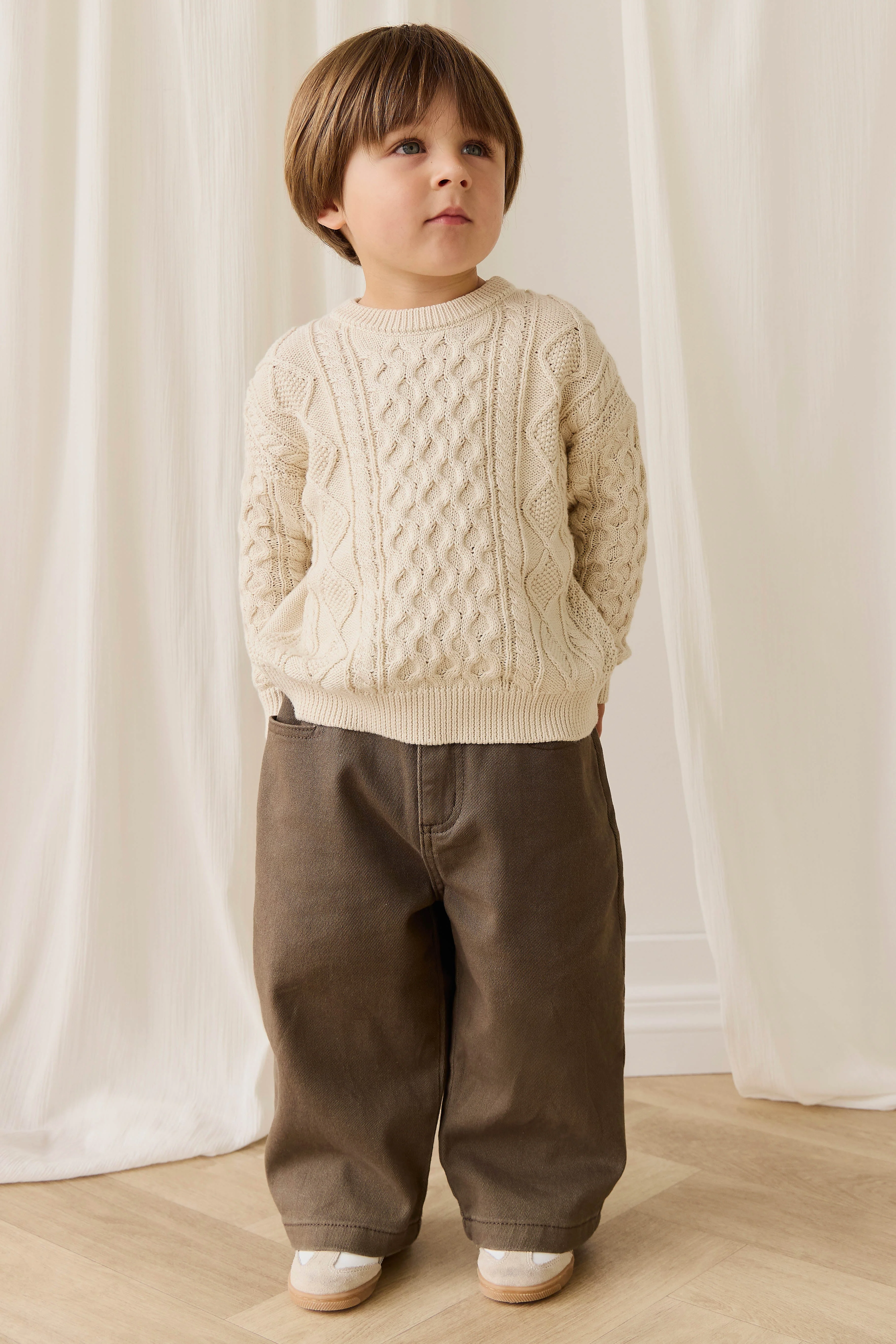 Sawyer Knit Jumper - Vanilla - Image 4