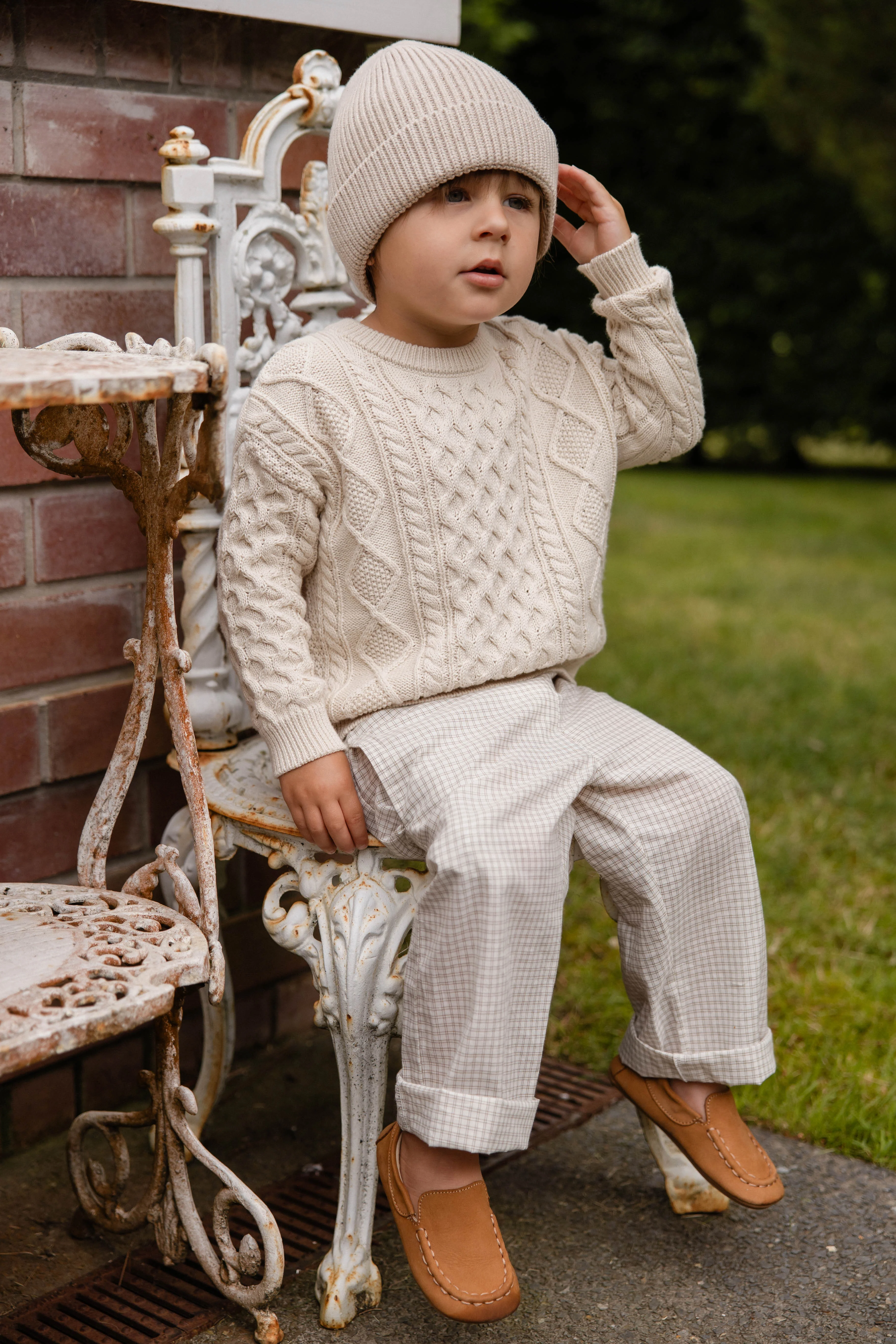 Sawyer Knit Jumper - Vanilla - Image 9