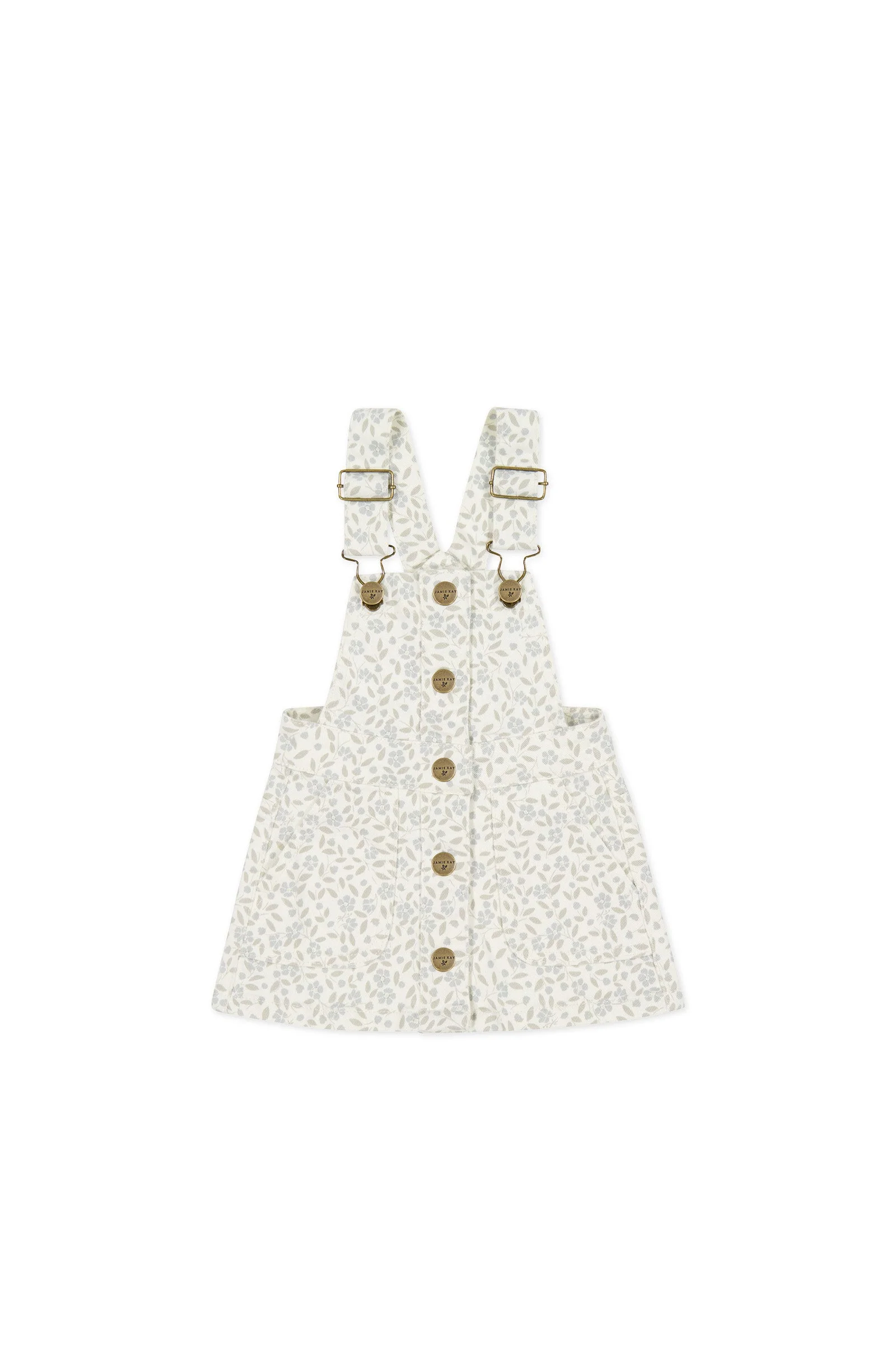 Vintage Overall Dress - Elodie Whisper White - Image 2