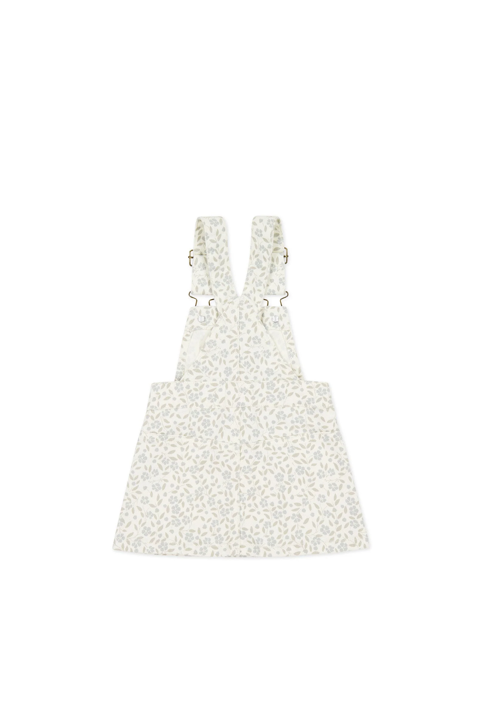 Vintage Overall Dress - Elodie Whisper White - Image 3