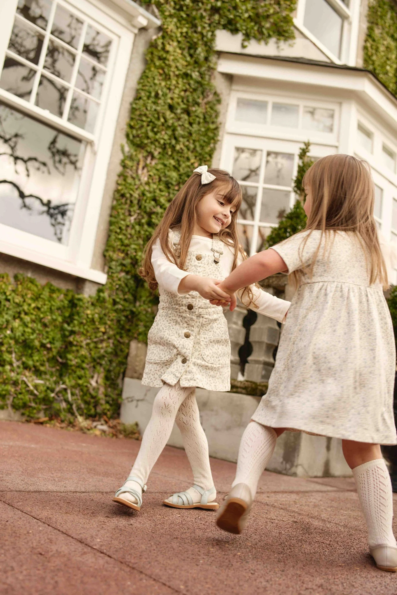 Vintage Overall Dress - Elodie Whisper White - Image 4