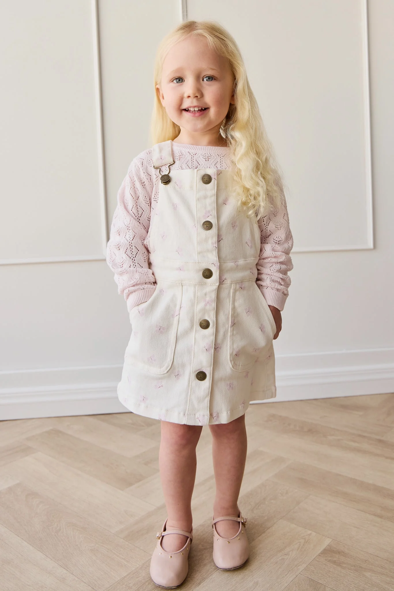 Vintage Overall Dress - Parchment Jamie's Atrium - Image 4