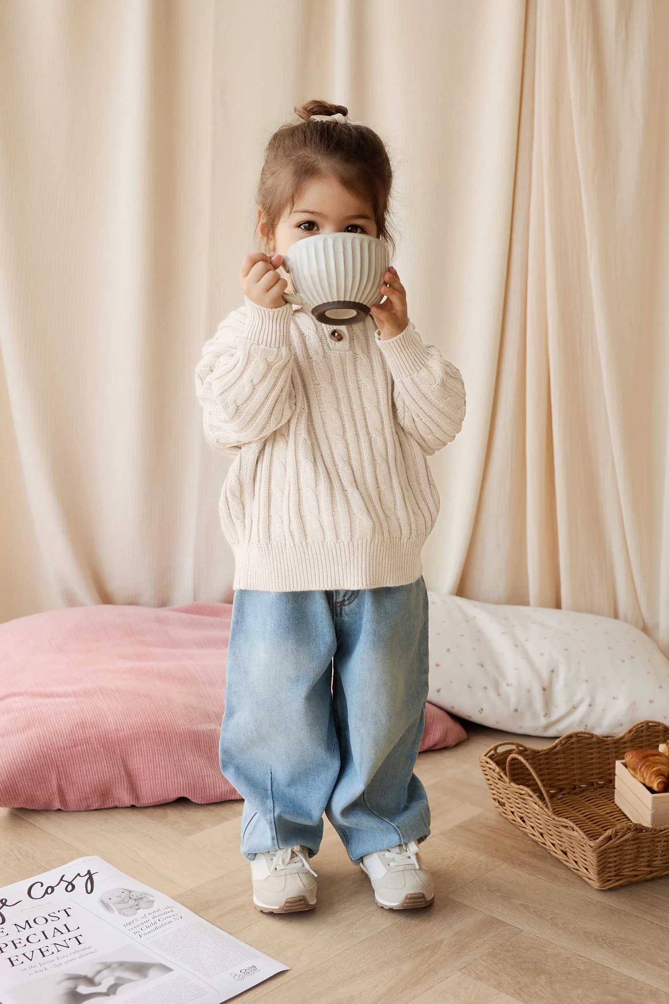 Wade Knitted Jumper - Cloud - Image 3