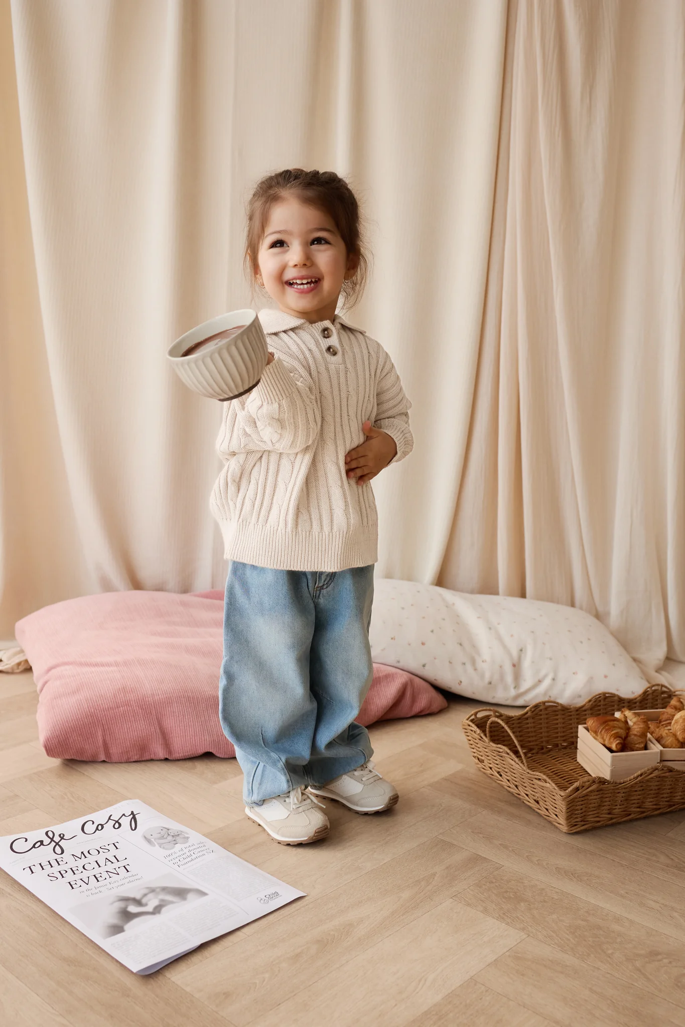 Wade Knitted Jumper - Cloud - Image 7