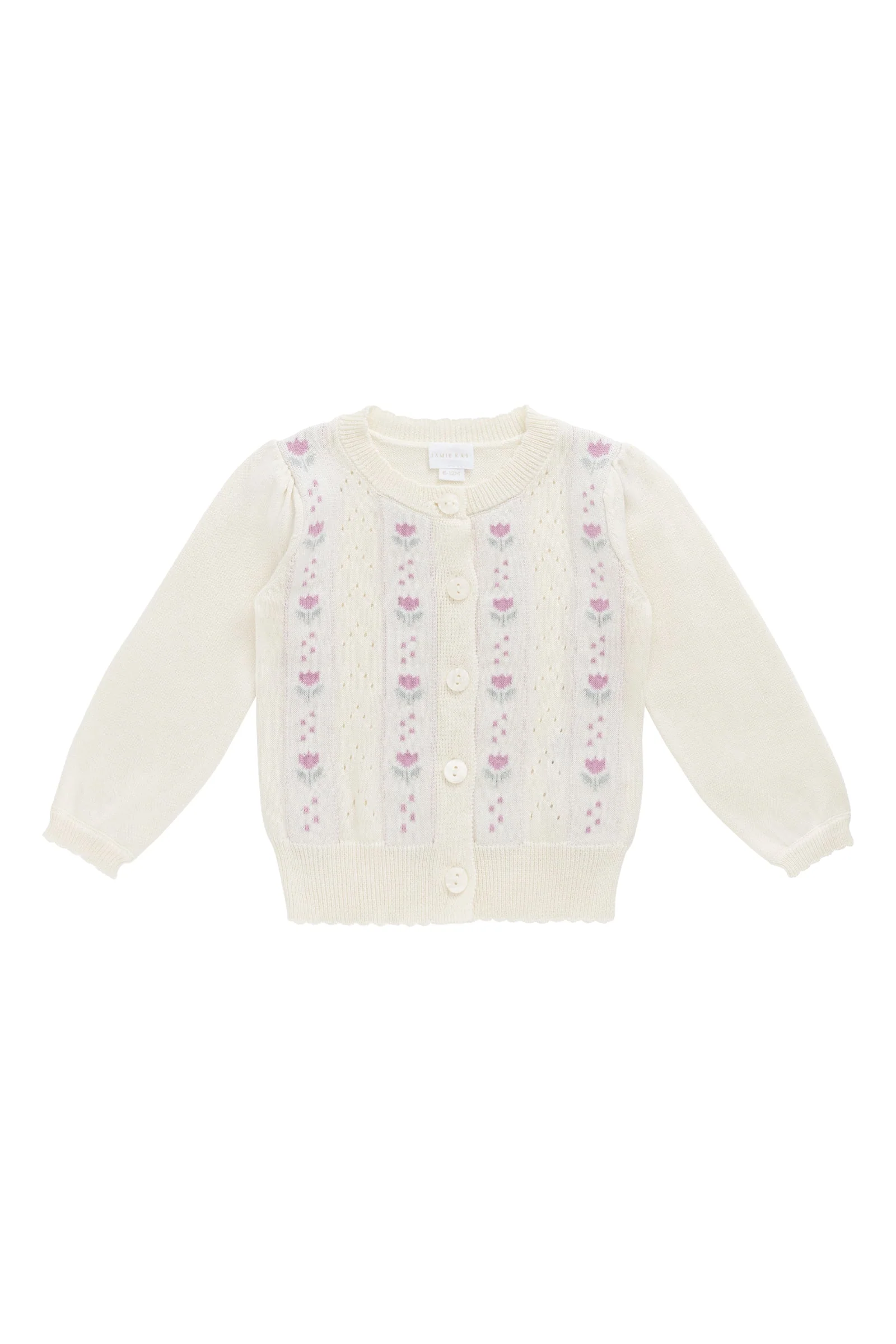 Willow Cardigan - Willow Jacquard Parchment - Image 2